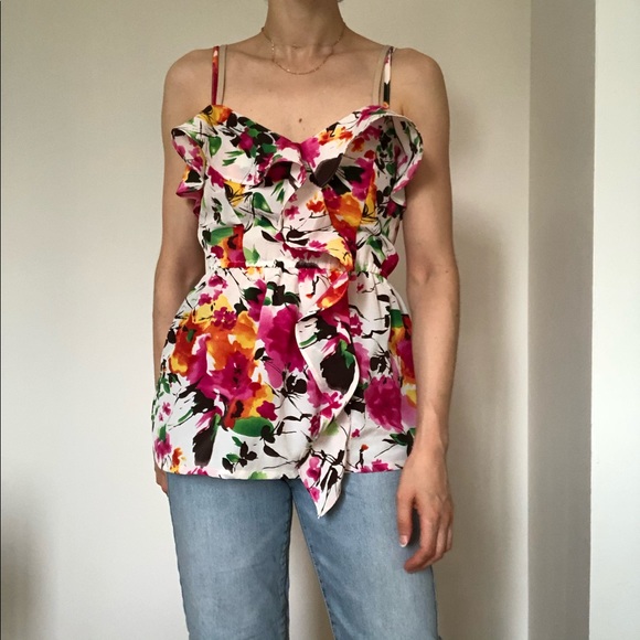 Floral satin top - Picture 6 of 8
